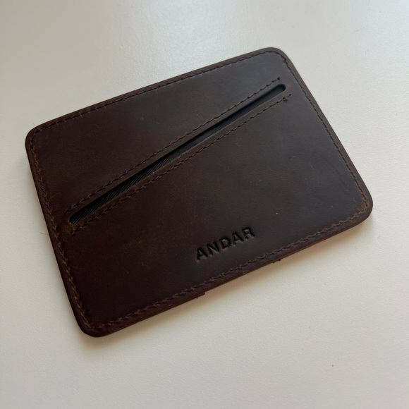 Andar “The Turner” Brown Leather Card Holder - Picture 1 of 6